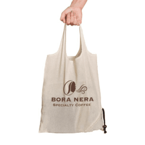 Bora Nera Cotton Bag With Logo