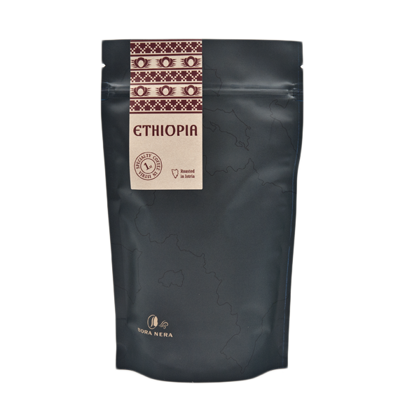 Bora Nera Rwanda specialty coffee package, front view